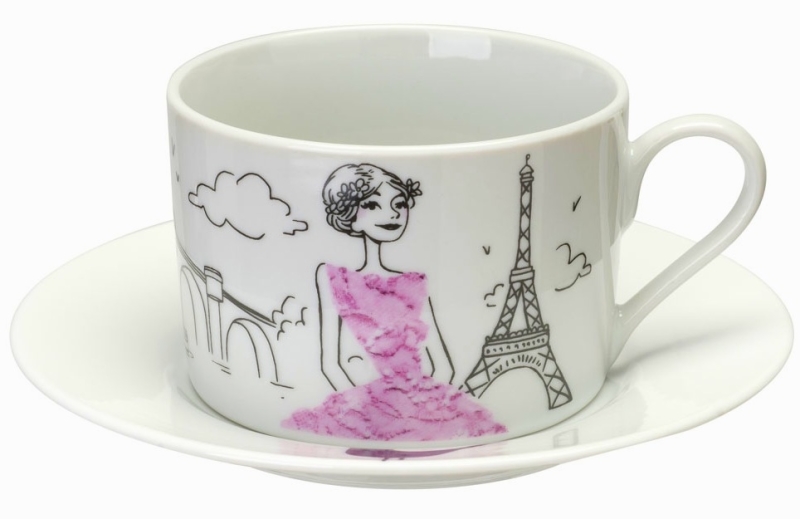 Coffret de 2 tasses à café PARISIANA en verre -  - Yannick